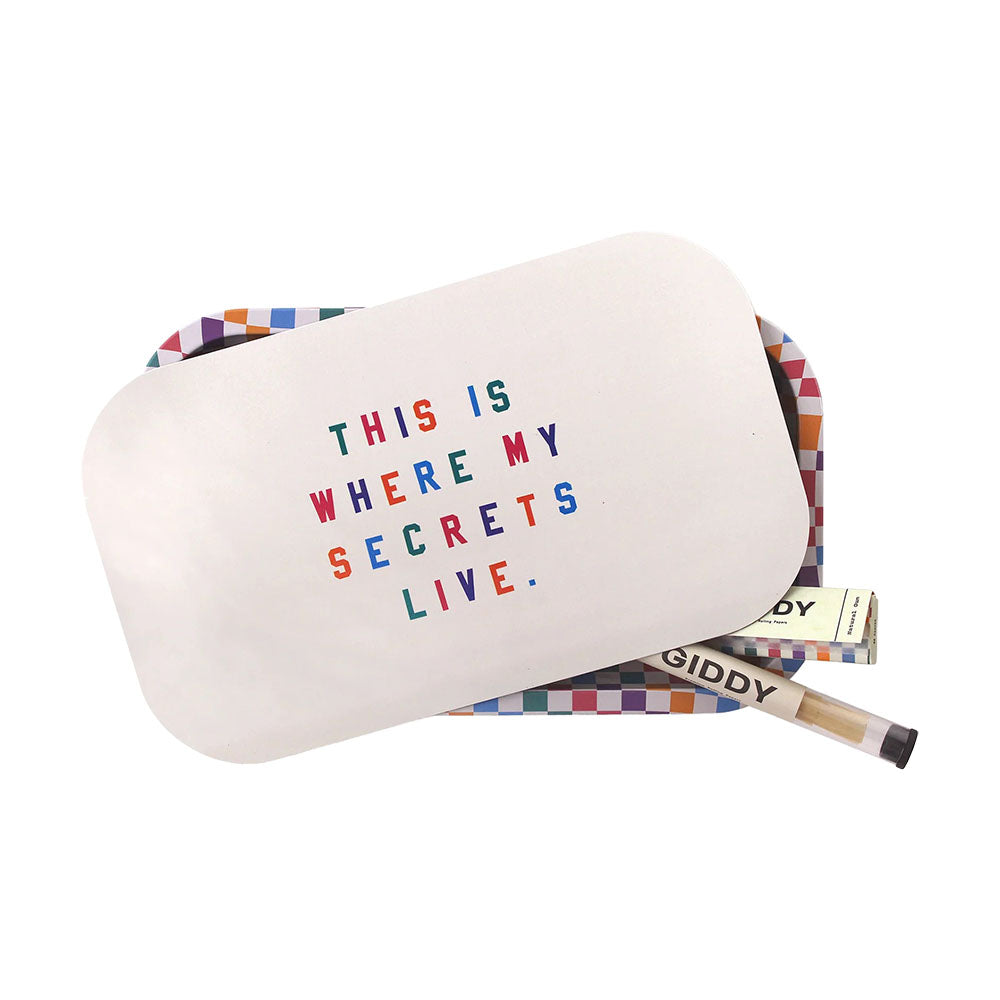 Giddy Rolling Tray Bundle - My Secrets / 10.6"x6.3"