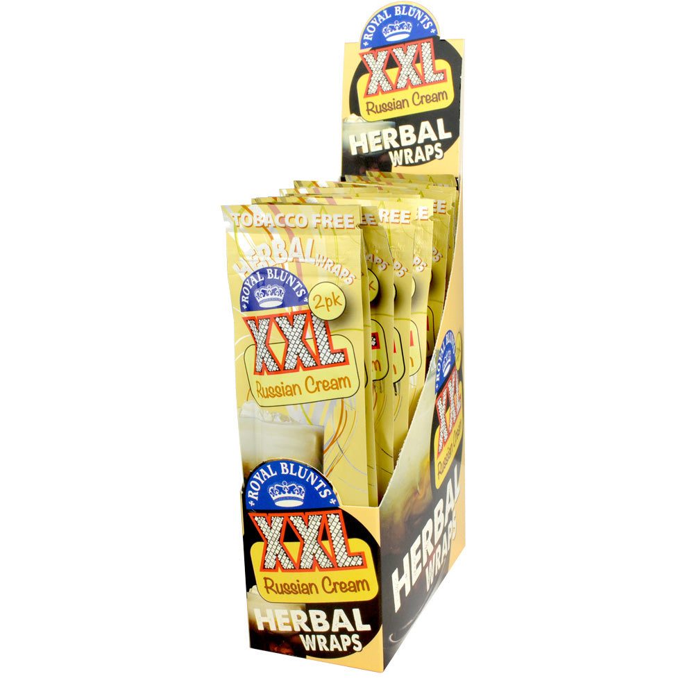 25PC DISPLAY - Royal Blunts XXL Hemp Wraps - 2pk