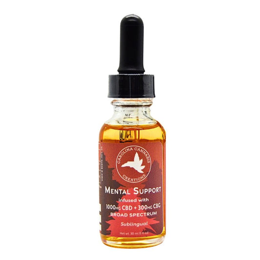 Canna Drops Mental Support CBD+CBG Tincture - Peppermint