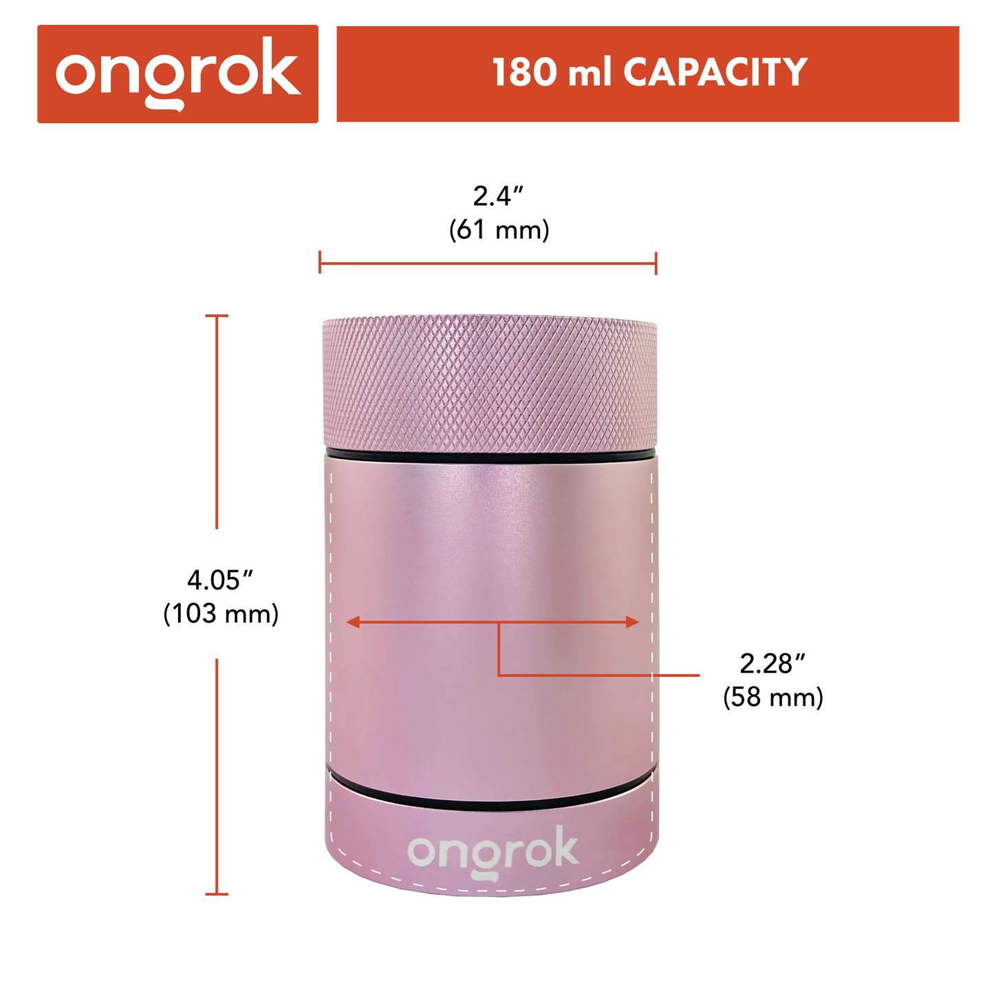 Ongrok Aluminum Metal Storage Jar