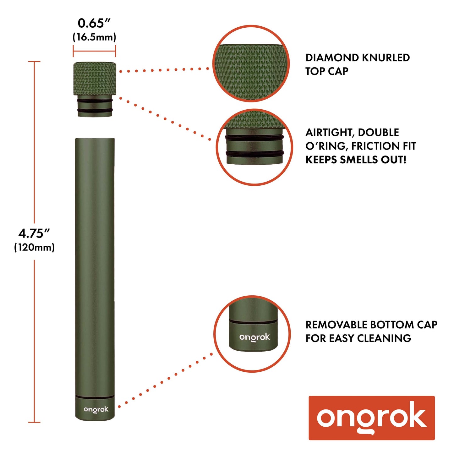 Ongrok Premium Storage Tube | Single