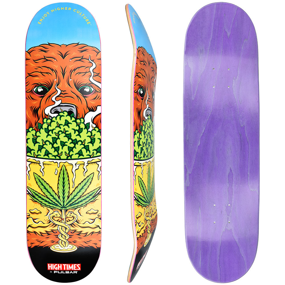 High Times® x Pulsar SK8 Deck | Cannabear | 32.5" x 8.5" | Colors Vary