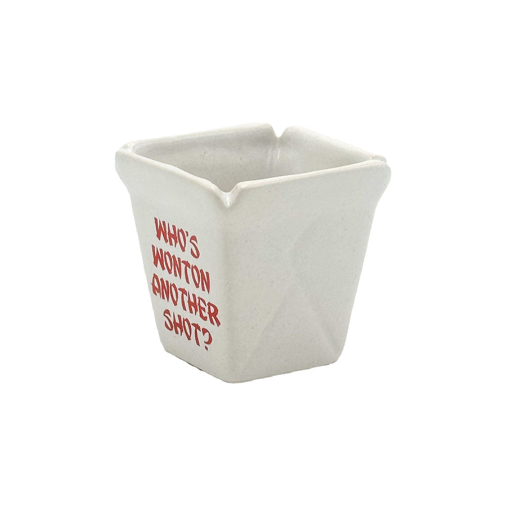 Wonton Take Out Ceramic Shot Glass - 2oz