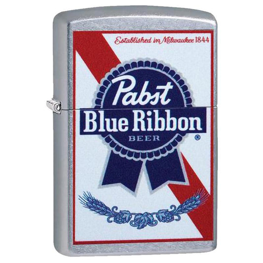 Zippo Lighter | Pabst Blue Ribbon | Street Chrome