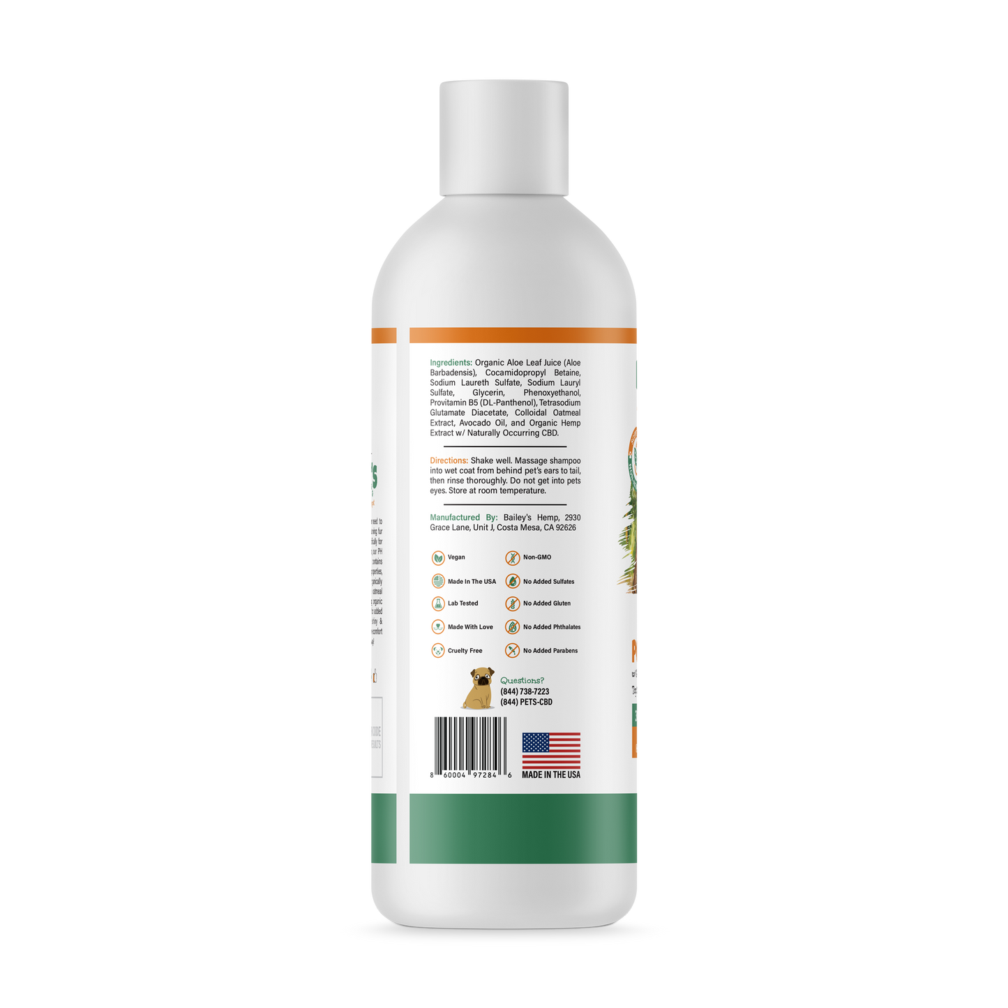 Bailey's 300MG CBD Pet Shampoo