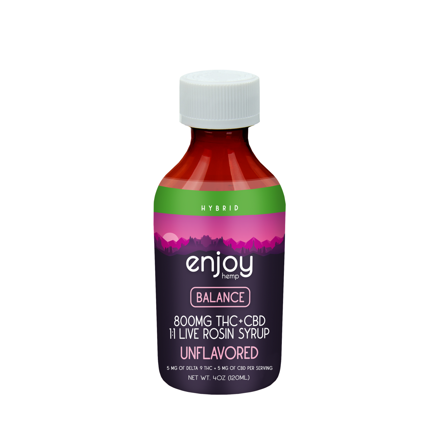 Enjoy: 800mg THC + CBD Balance Syrup | Unflavored