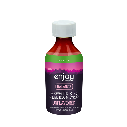 Enjoy: 800mg THC + CBD Balance Syrup | Unflavored