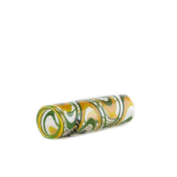 Stündenglass Glass Hookah Hose Tip (Green + Yellow)