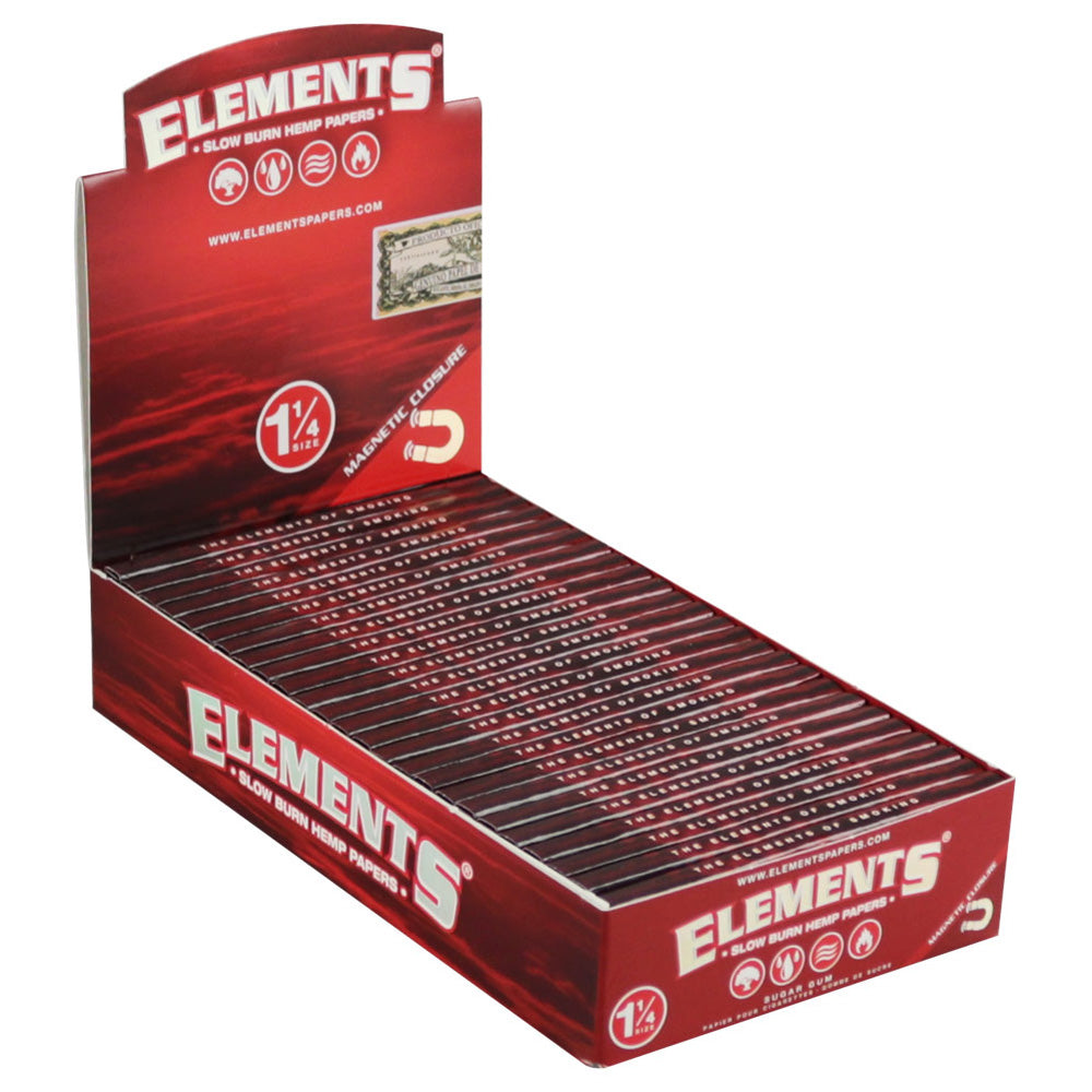 Elements Red Slow Burn Hemp Rolling Papers