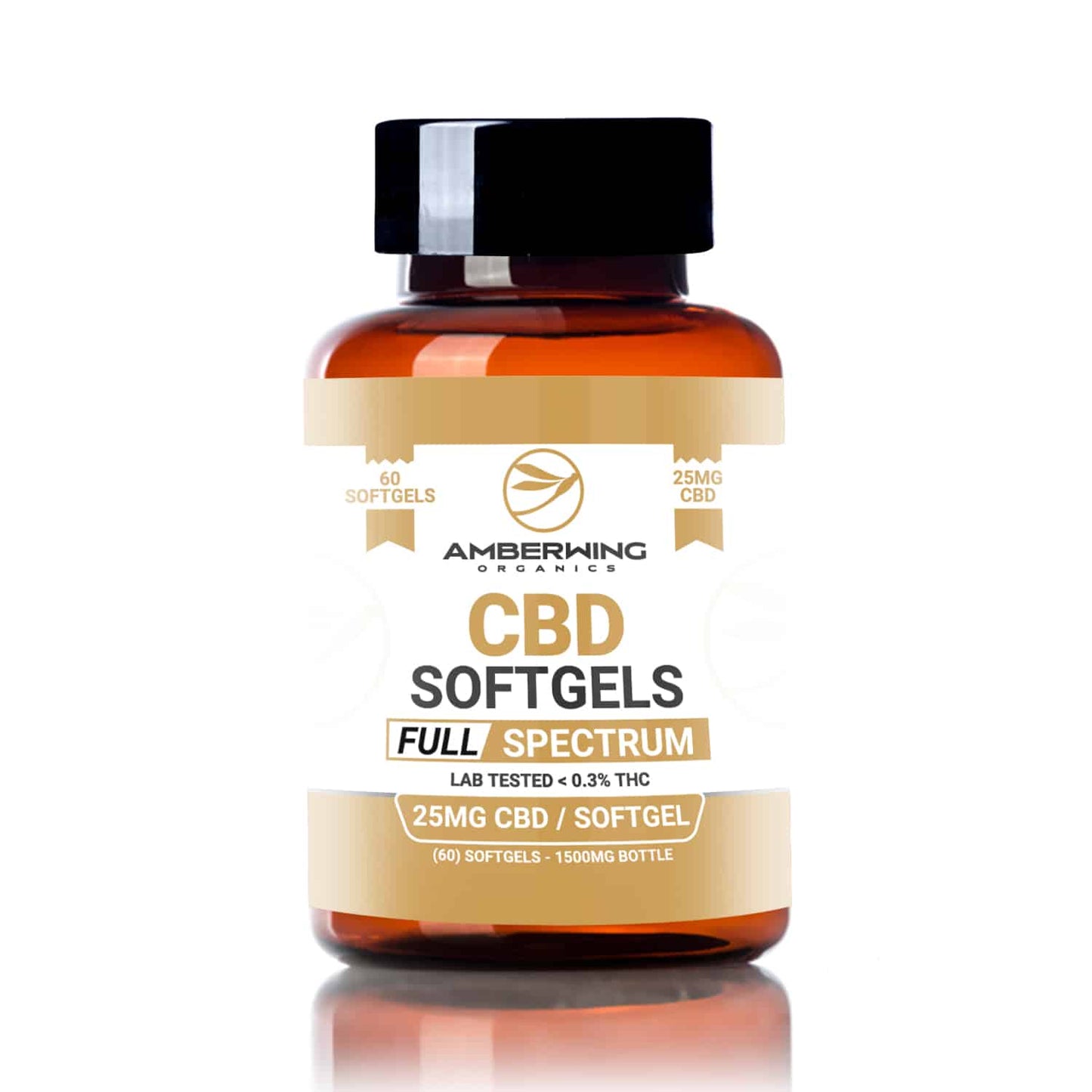 Full Spectrum CBD Softgels – Capsules 25mg 60 Count