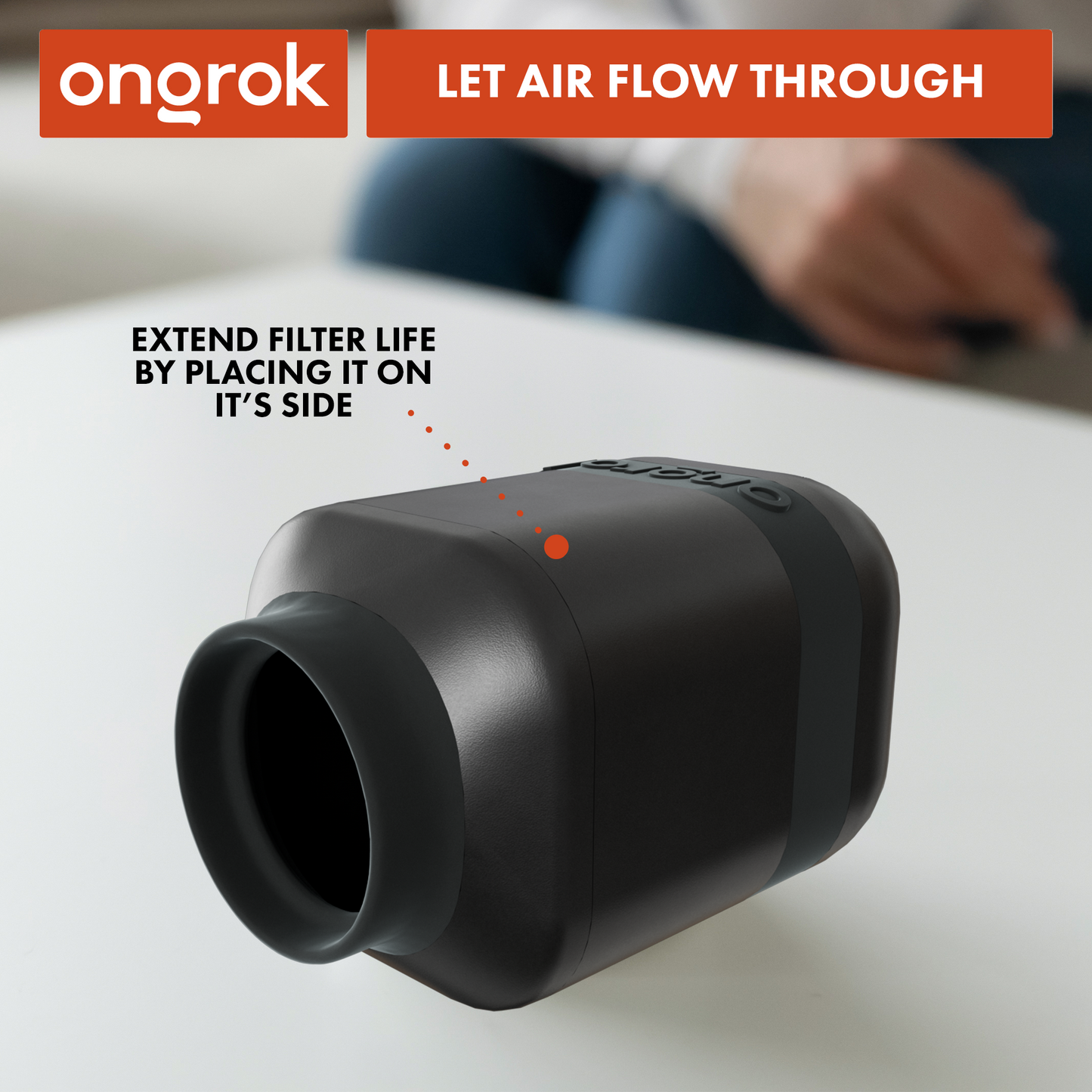 Ongrok Personal Air Filter with Replaceable Cartridges