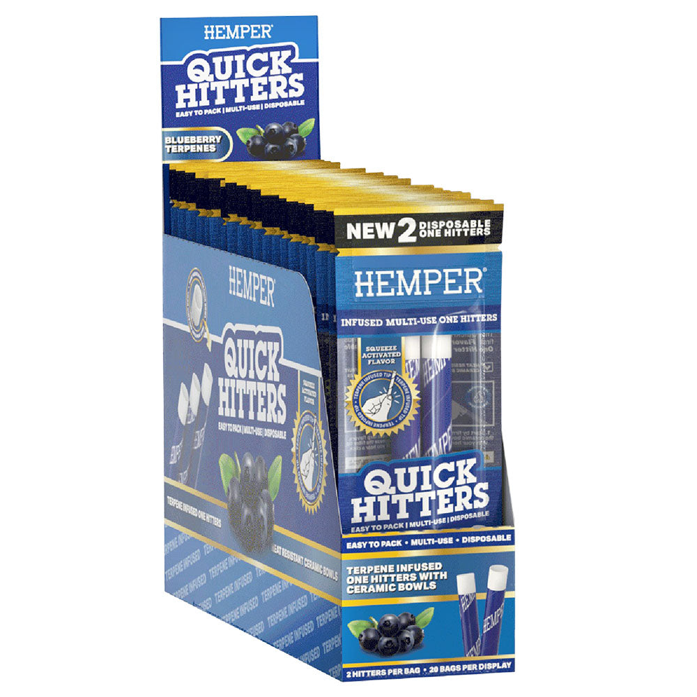 Hemper Quick Hitters Multi-Use Disposable One Hitter | 2pk | 20pc Display