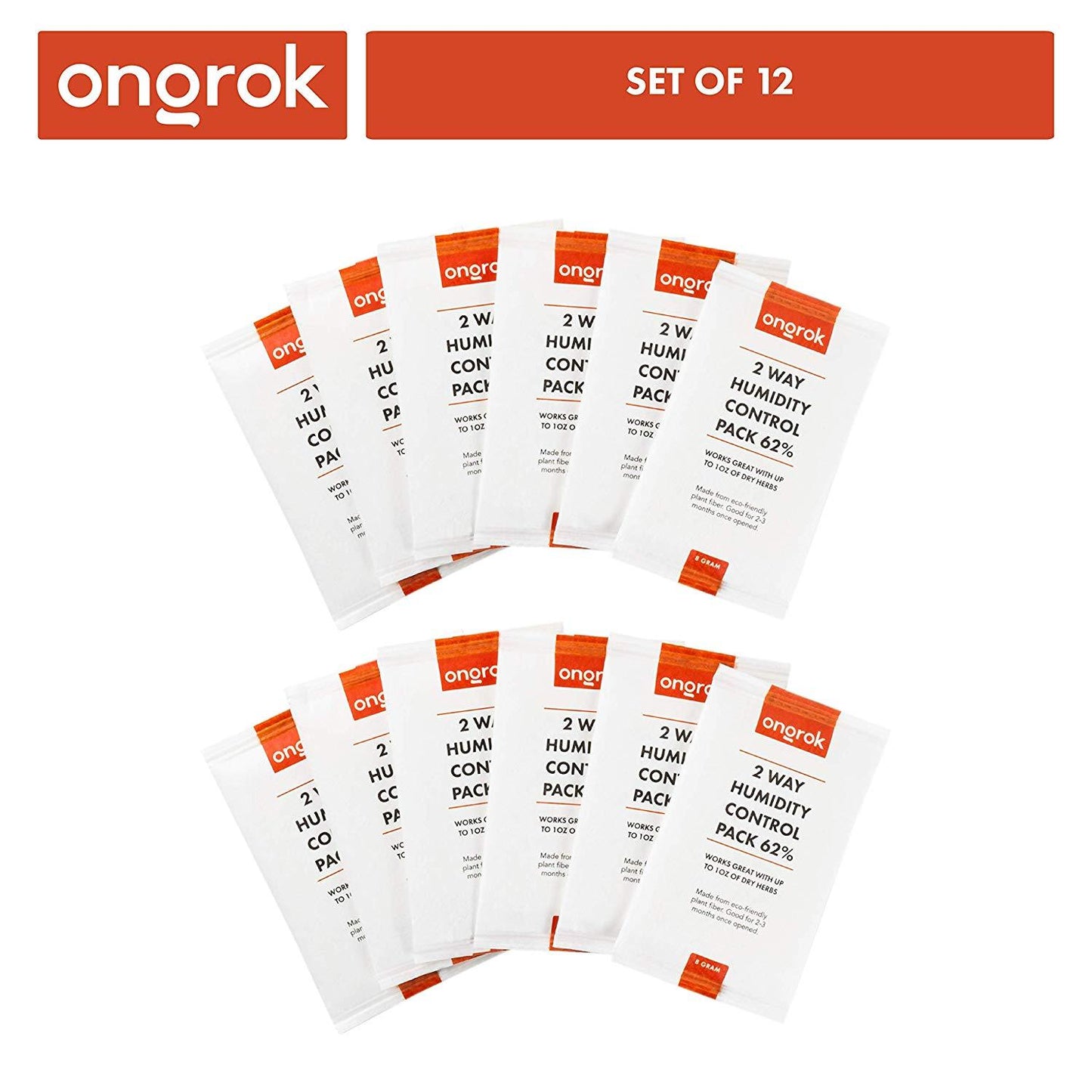 Ongrok 2-Way 62% Humidity Packs | 3 sizes (Small, Medium, Large)