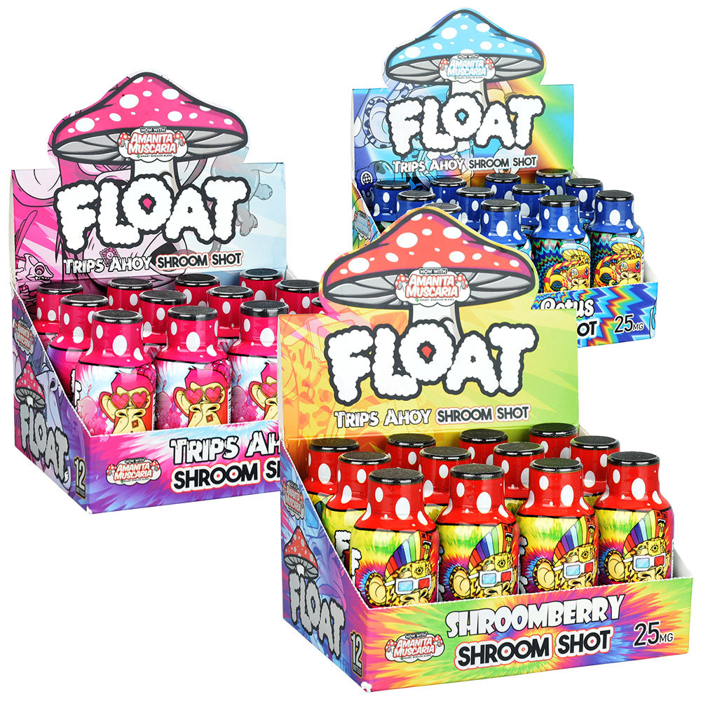 Float D9 Smart Shroom Shot | 2oz | 12pc Display