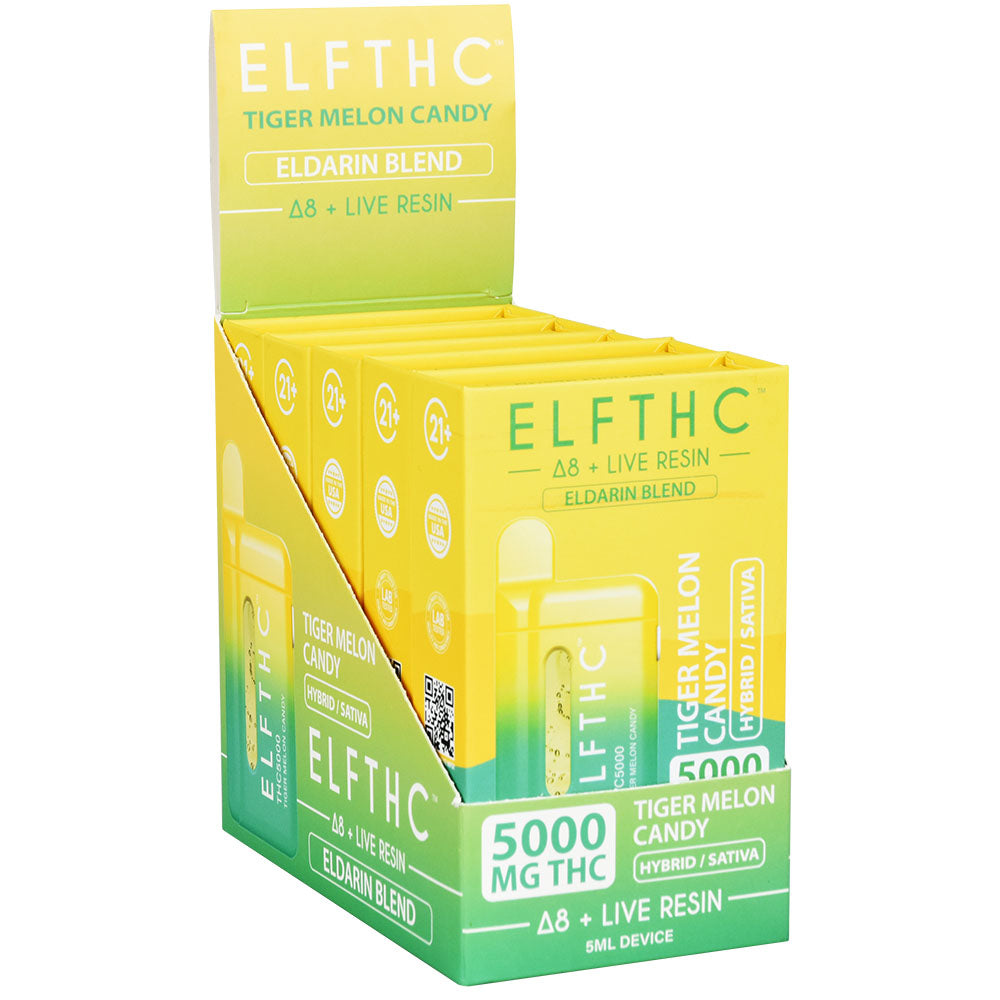 ELFTHC Eldarin Blend D8 + Live Resin Disposable | 5mL | 5pc Display