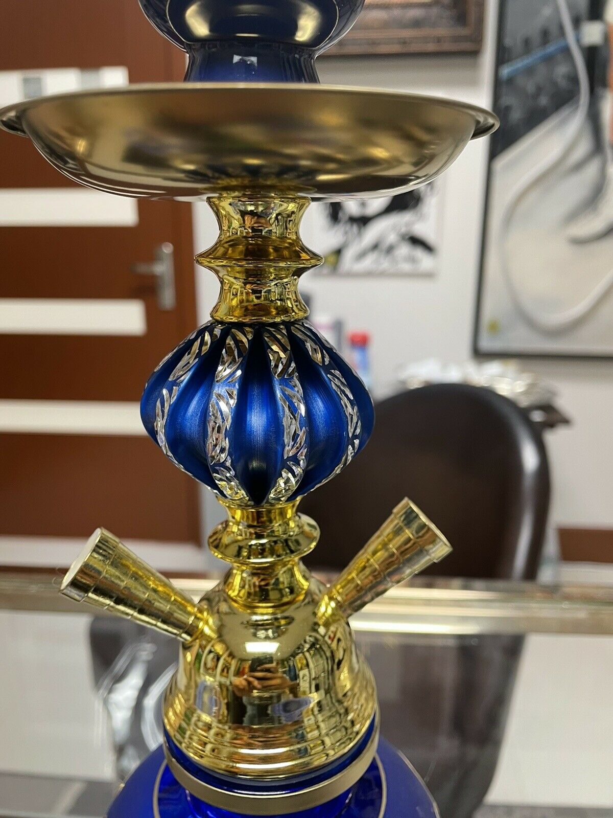 11.25” Decorative Colorful Hookah Water Pipe Thick Glass Nargila