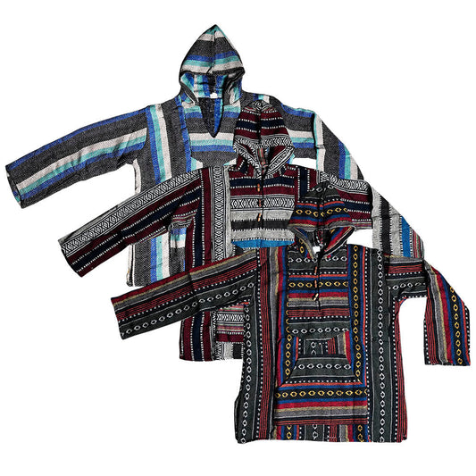 Hippie Cotton Baja Hoodie - Colors Vary