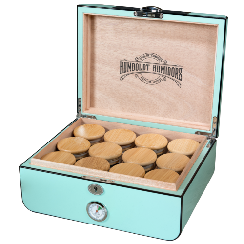 Art Deco Teal Humboldt Humidor