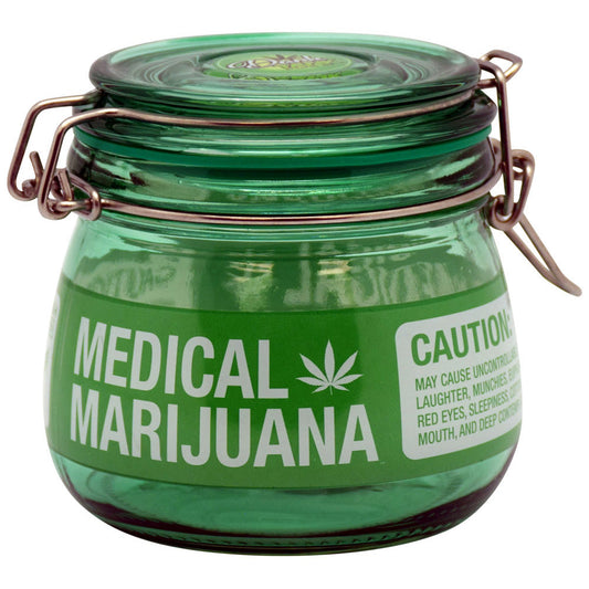 Medical Mary Jane Glass Jar