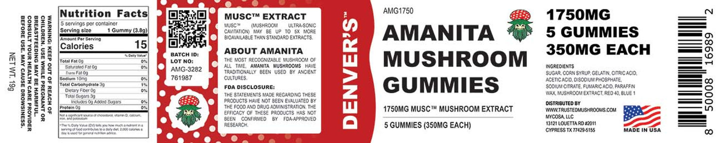 Amanita Magic Mushroom Gummies