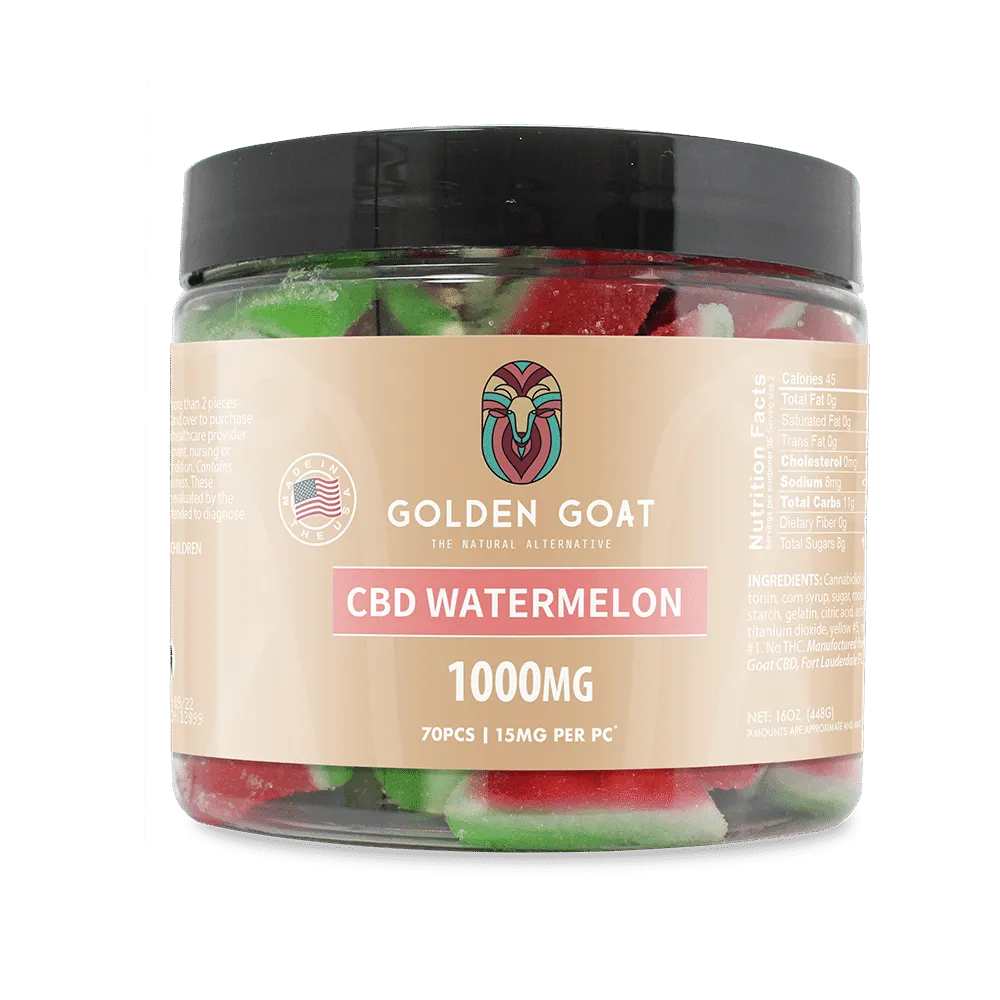 CBD Gummies 1000MG - Watermelon