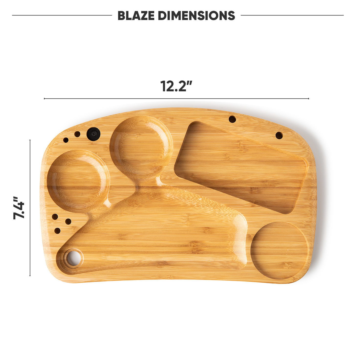 BLAZE Wooden Rolling Tray