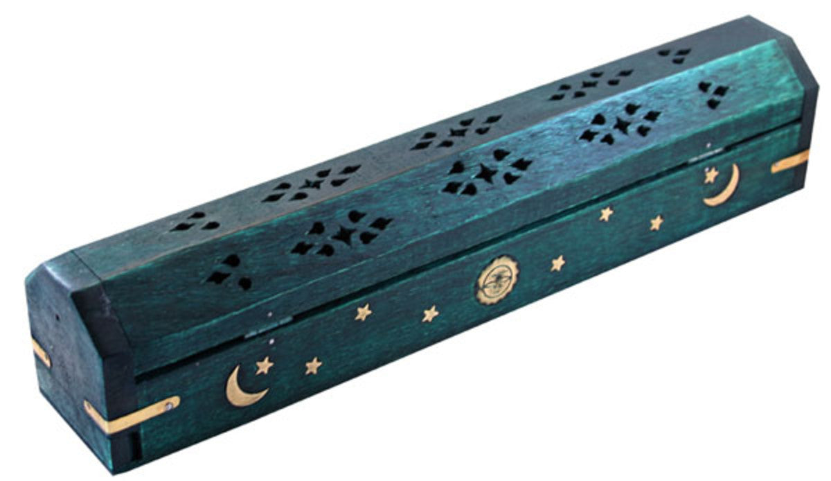 12" Celestial Coffin Incense Burner