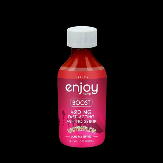 Enjoy: Boost Sativa 420mg Delta 9 THC Syrup