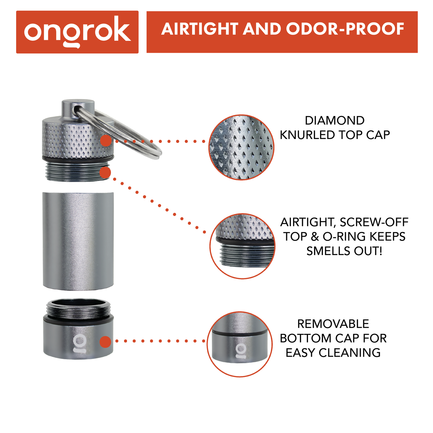 Ongrok Small Storage Keychain