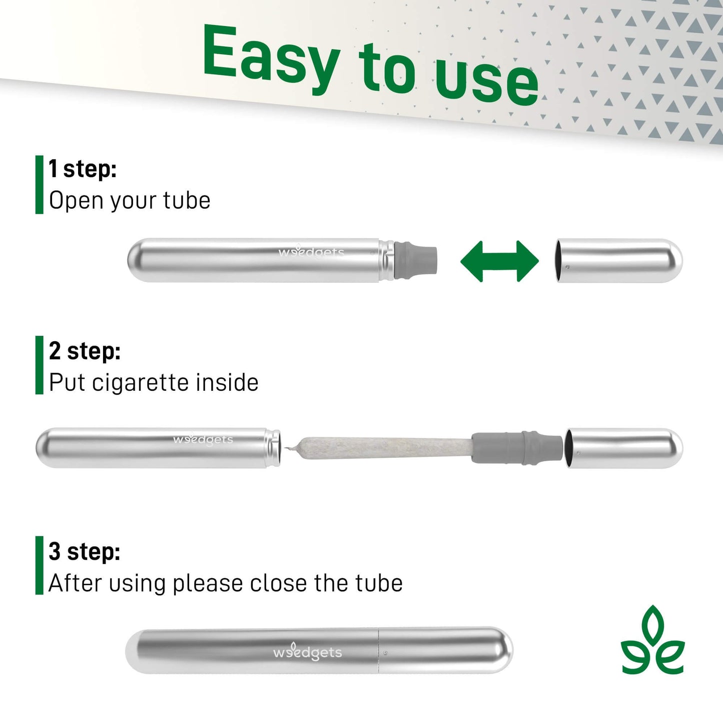 Doob Tube Kit - Smell Proof & Waterproof Metal Dube Tube