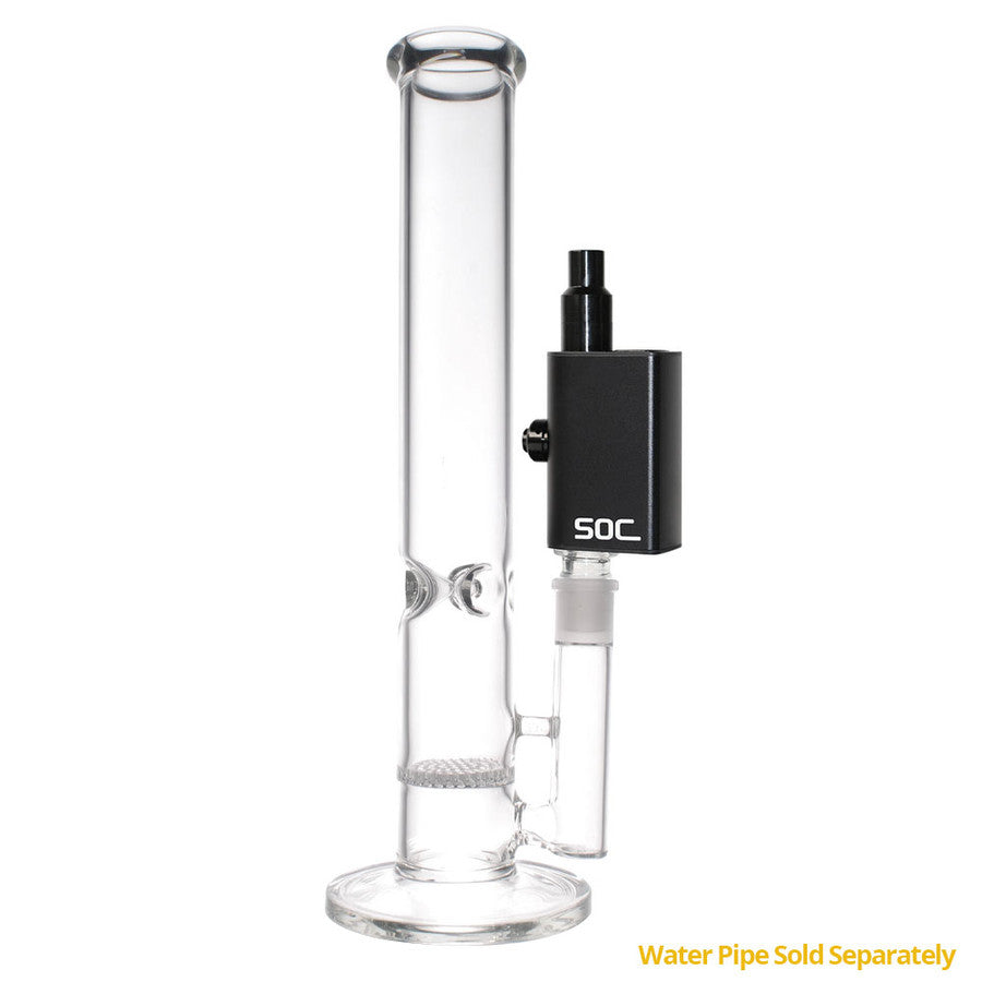 SOC TOKES DUAL USE WAX VAPORIZER W/14MM MALE ADAPTER - BLACK