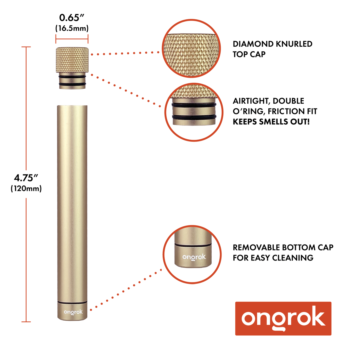 Ongrok Premium Storage Tube | Single