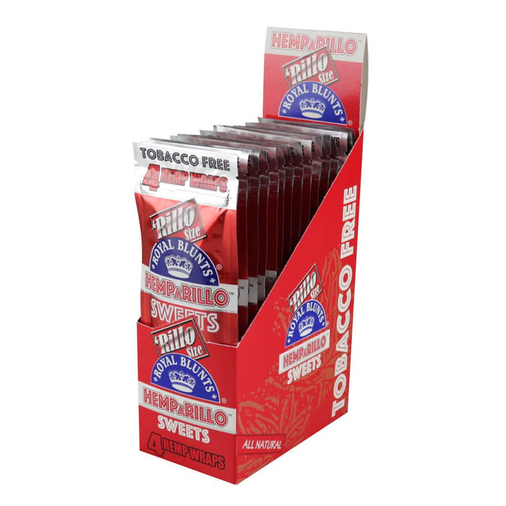 15PC DISP - Royal Blunts Hemparillo Hemp Wraps