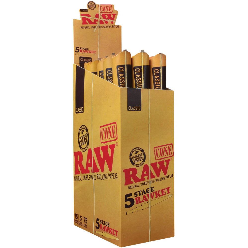 15pk Display - RAW 5 Stage RAWKET Cone Set