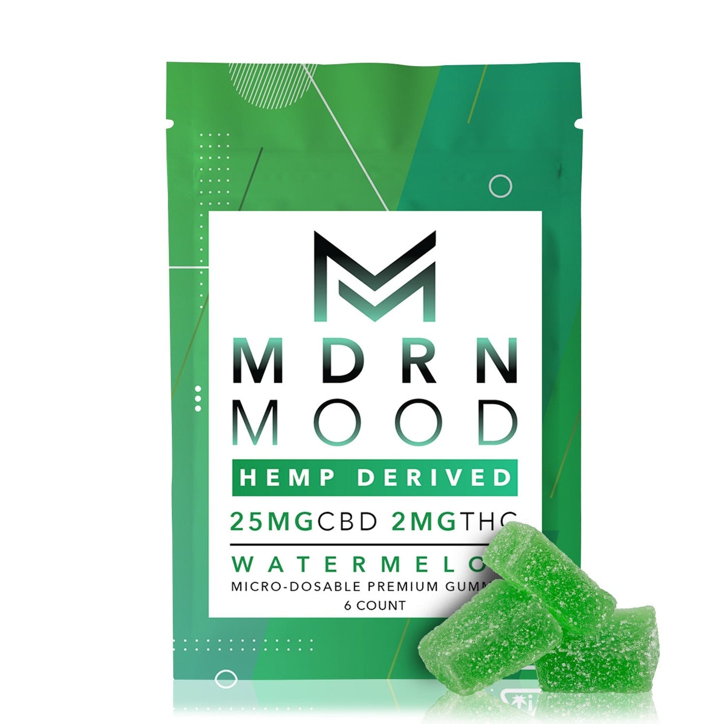 Watermelon - 25mg CBD / 2mg THC (6ct)