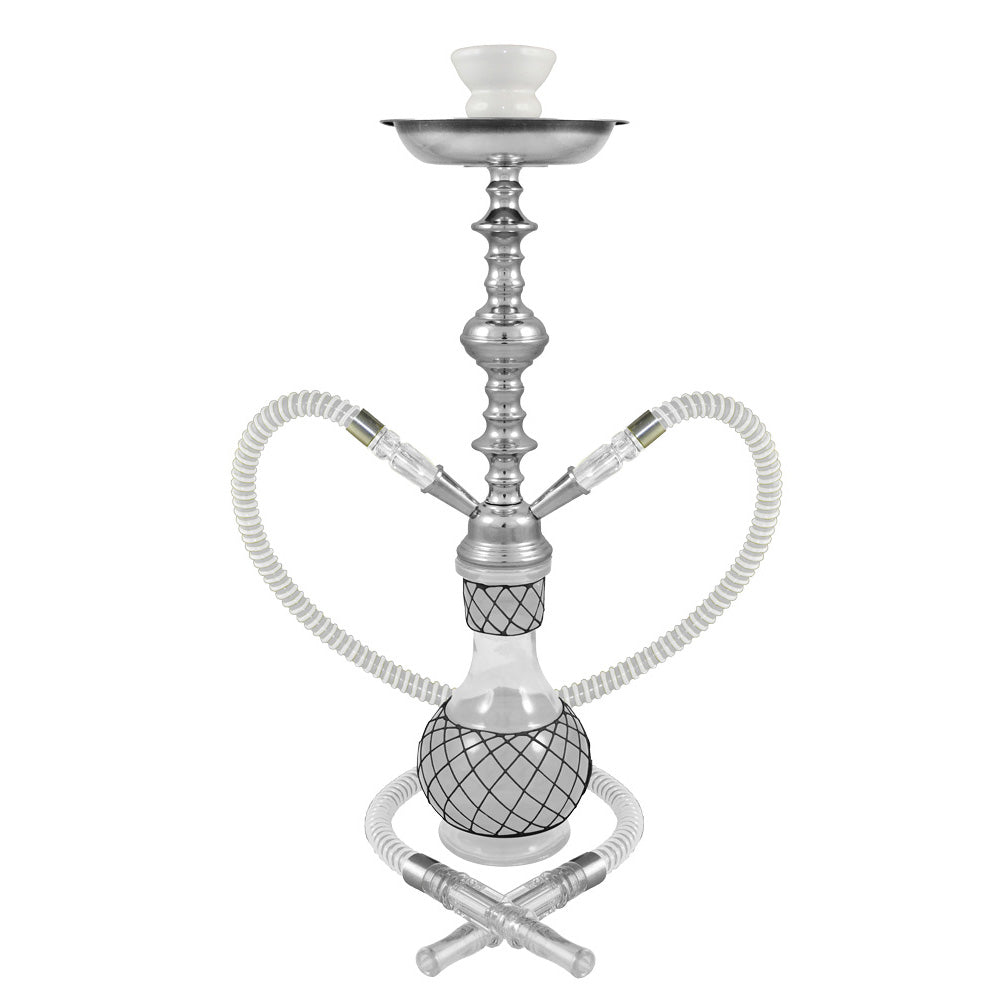 19" Nicolette 2-Hose Premium Hookah - Colors Vary