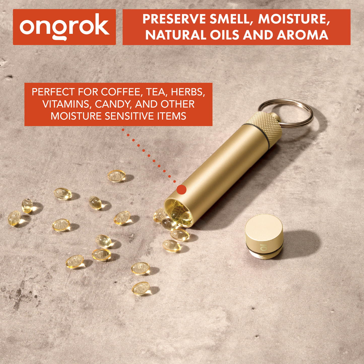 Ongrok Aluminum Storage Keychain