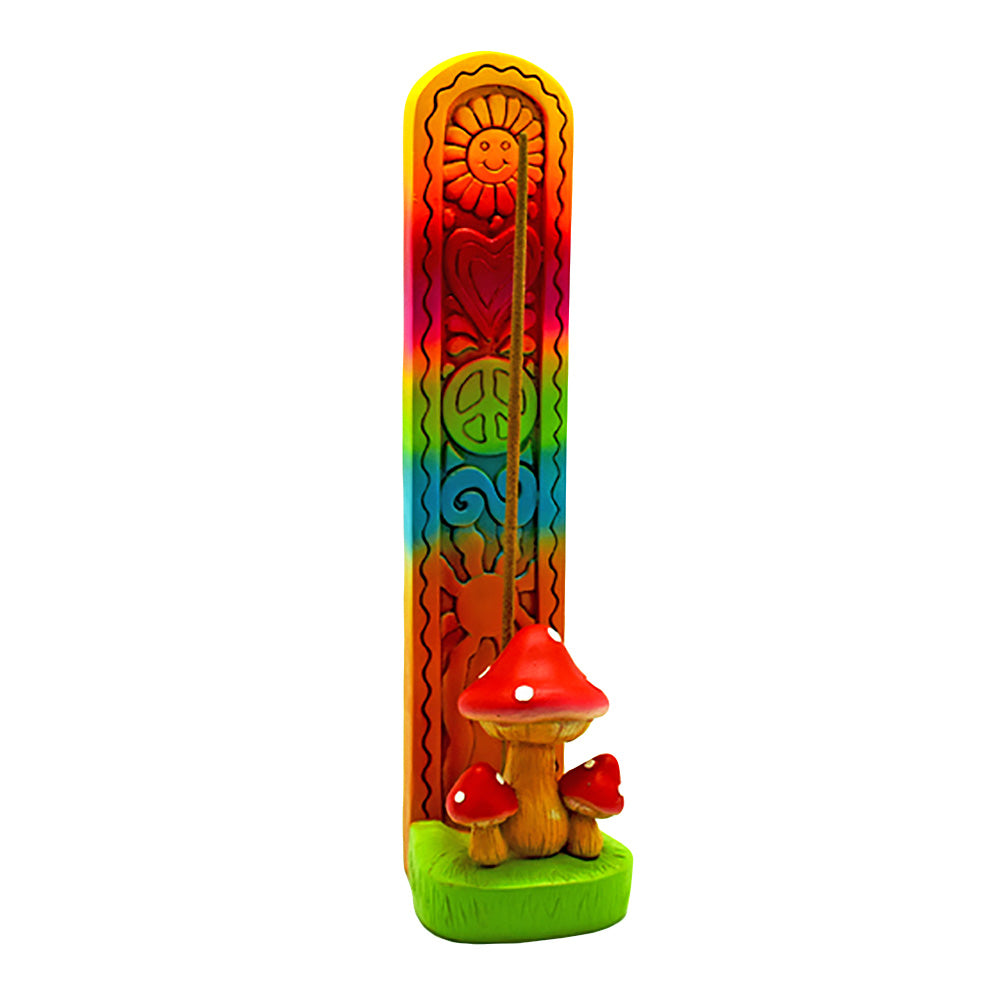 Groovy Mushroom Stick Incense Burner - 9.25"