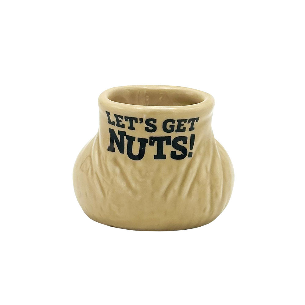 Lets Get Nuts Ceramic Shot Glass - 2oz