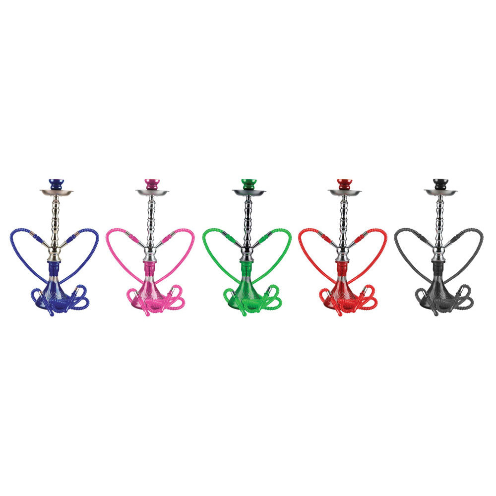 Zelda Premium Hookah - 20"/2-Hose - Colors Vary