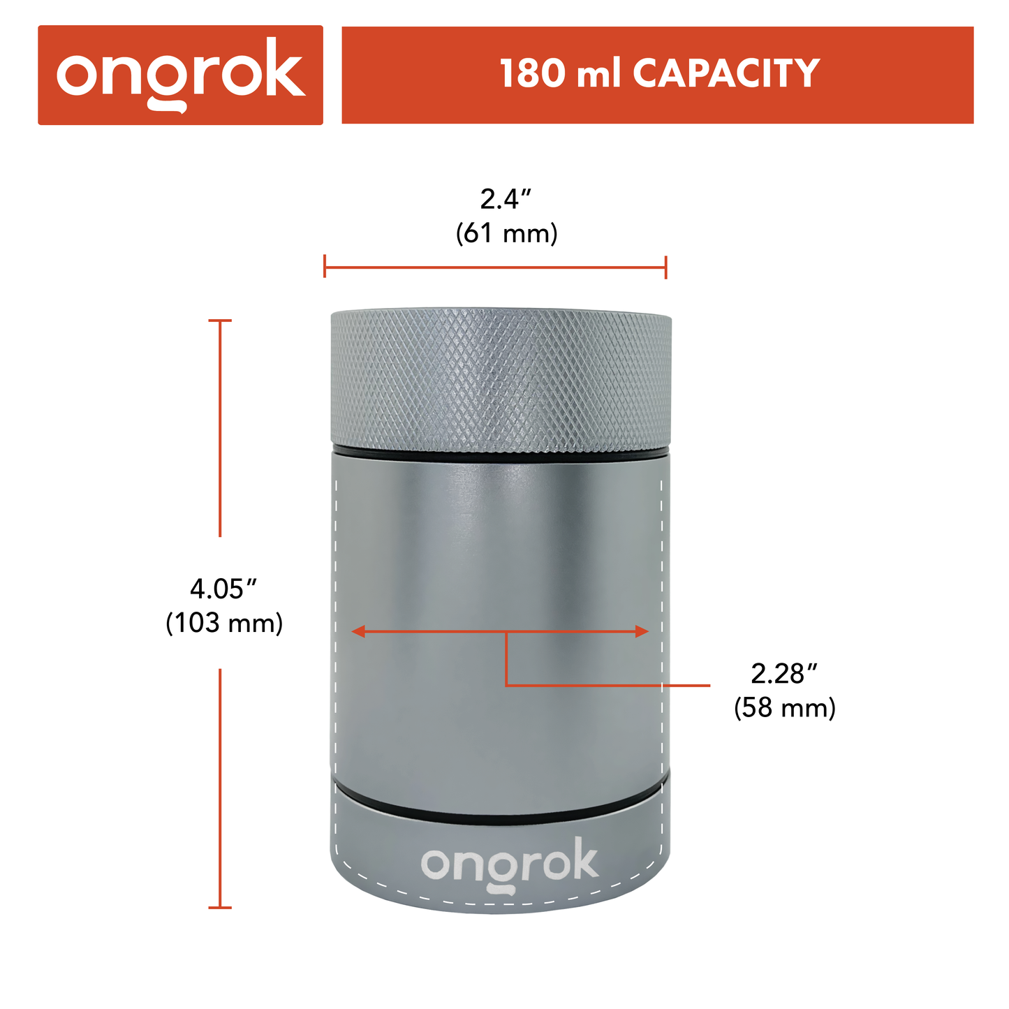 Ongrok Aluminum Metal Storage Jar