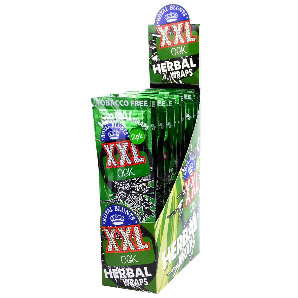 25PC DISPLAY - Royal Blunts XXL Hemp Wraps - 2pk