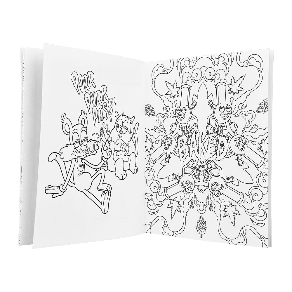 Wood Rocket High AF 2 Adult Coloring Book - 8.5"x11"