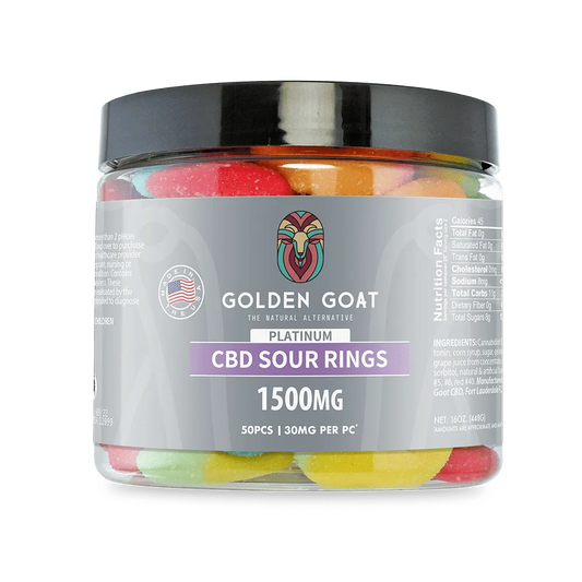 Platinum CBD Gummies 1500mg - Neon Rings