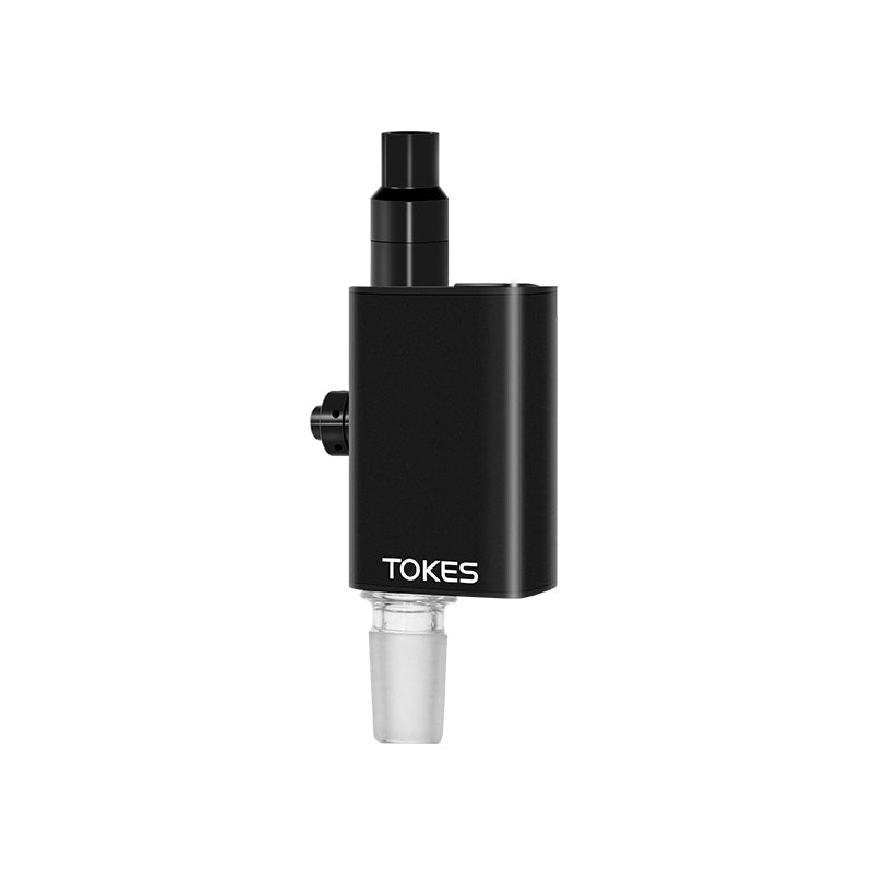 SOC TOKES DUAL USE WAX VAPORIZER W/14MM MALE ADAPTER - BLACK