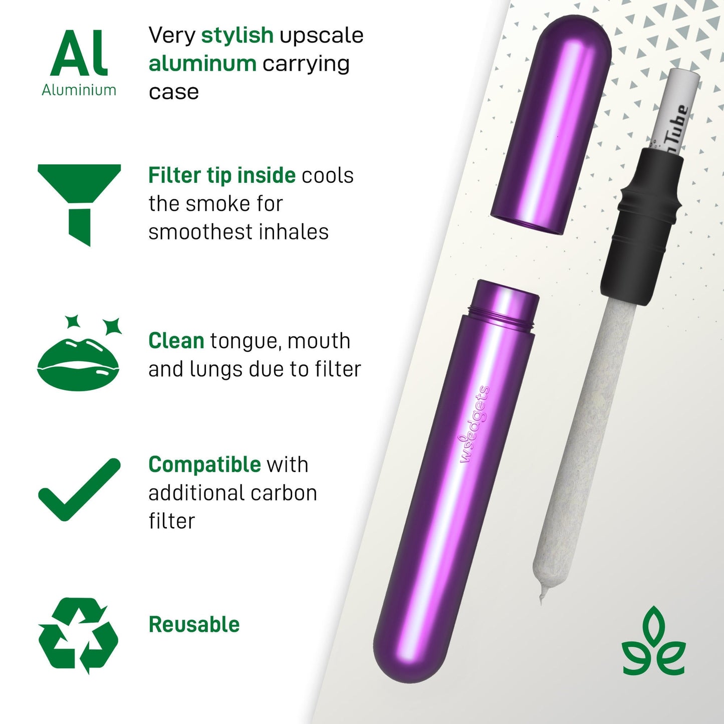 Doob Tube Kit - Smell Proof & Waterproof Metal Dube Tube