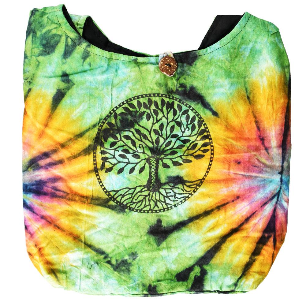 ThreadHeads Tree of Life Tie-Dye Sling Bag