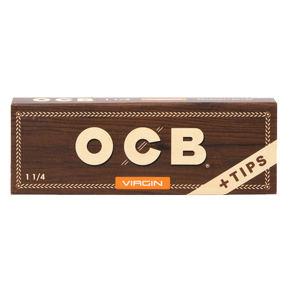 24PC DISPLAY - OCB Virgin Unbleached Papers & Tips