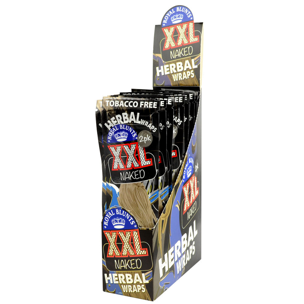 25PC DISPLAY - Royal Blunts XXL Hemp Wraps - 2pk