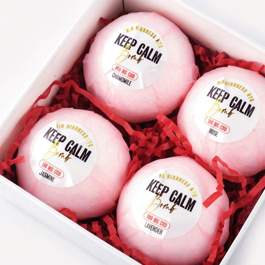 Keep Calm Bath Bomb 4 Pack